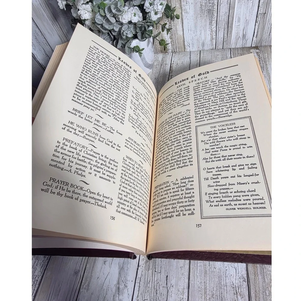 Leaves of Gold Anthology Clyde Francis Lytle 1964 Revised Edition Brown Cord Tie